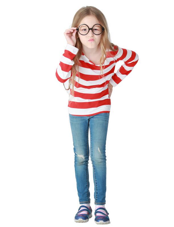 F68172 Red Stripe children costume set